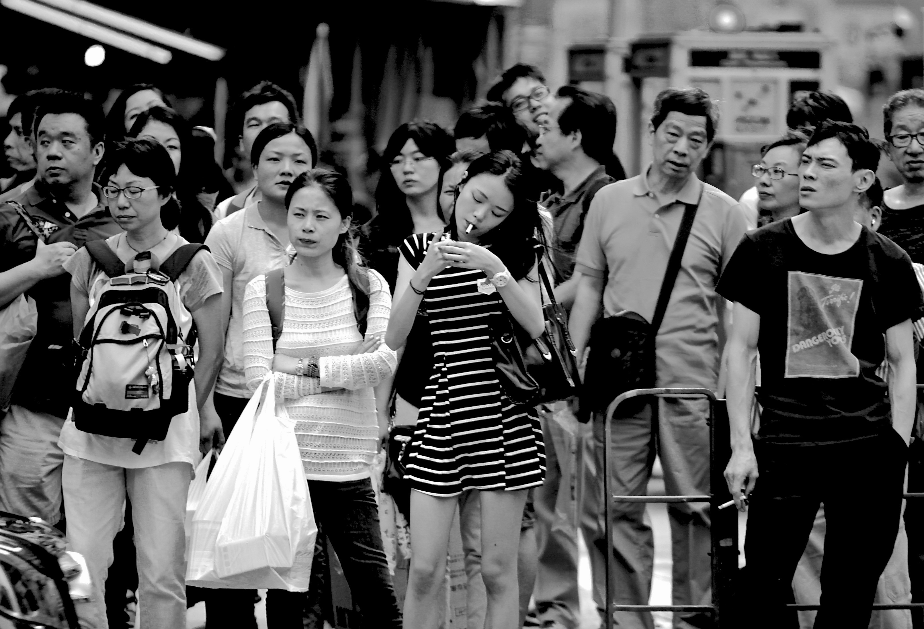 "At the Crossing I," Mong Kok, Hong Kong, 2014