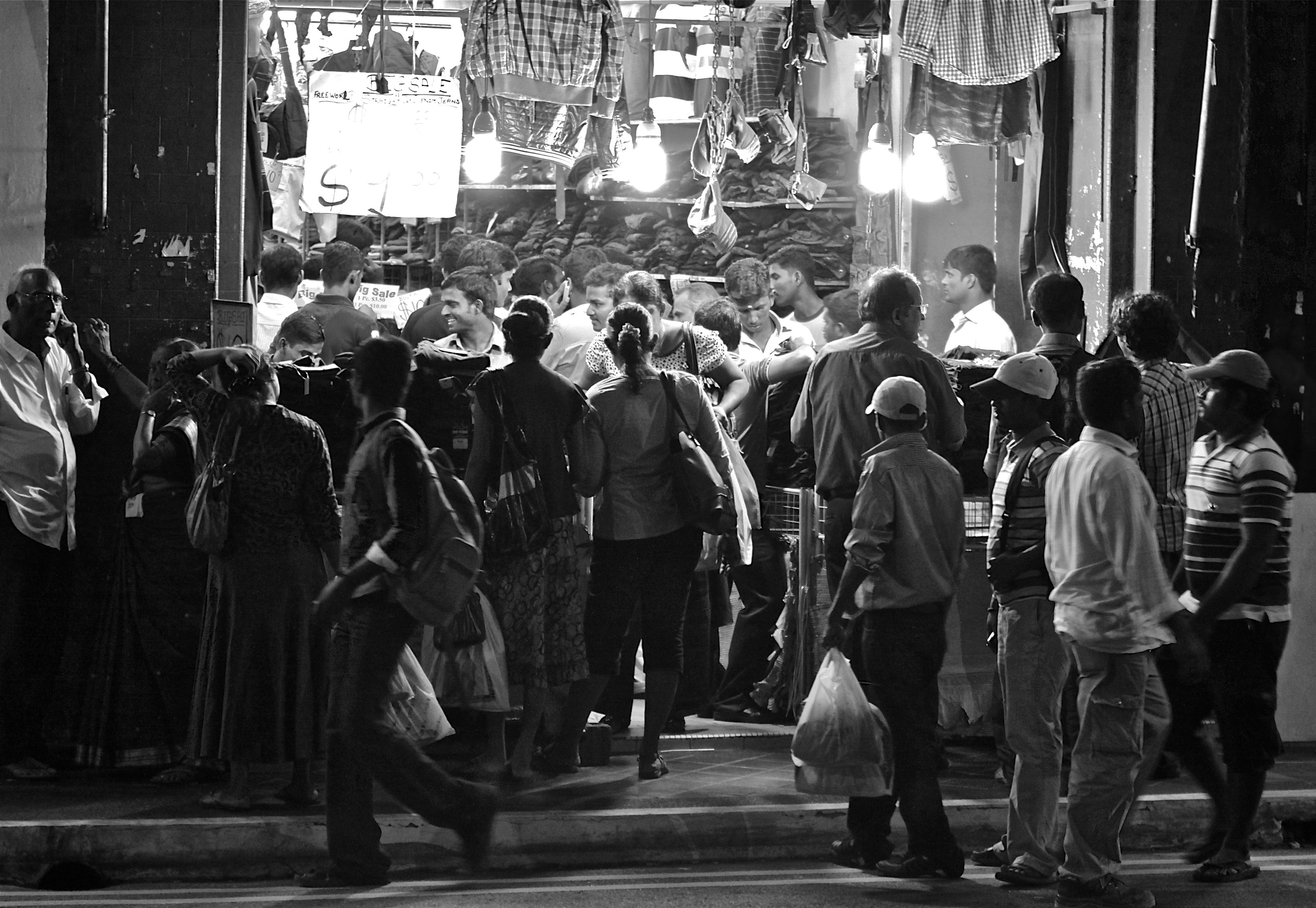 Late night shoppers, Little India, Singapore. 2010